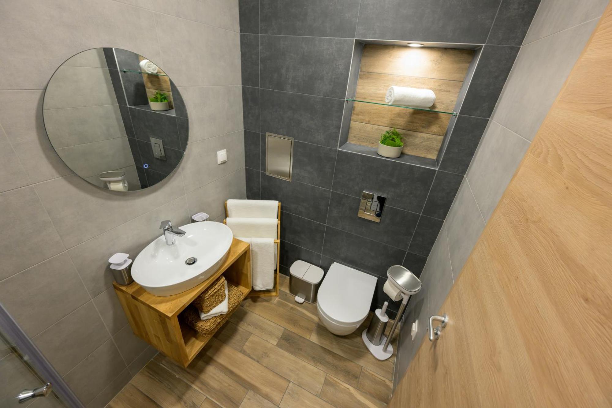 Boho Sea View One-Bedroom Pool & Spa Apartment Св. Св. Константин и Елена Екстериор снимка